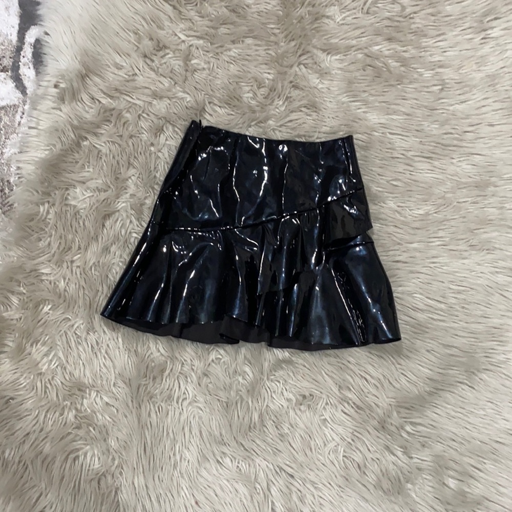 H&M Patent Leather High waist skirt